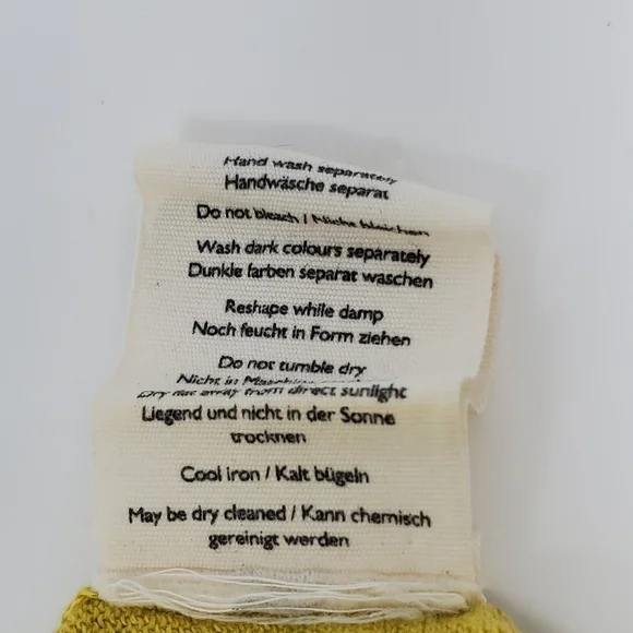 POETRY 100% LINEN MUSTARD YELLOW SWEATER LIGHTWEIGHT WOMEN SIZE 4 FALL HARVEST - Picture 12 of 12